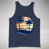 Aromantic Pride Hammock Summer Beach Sunset Premium Tank Top - Navy